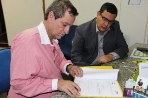 Bosco Martins, diretor-presidente da RTVE, e José Márcio Ramos Modesto, presidente administrativo da AABB