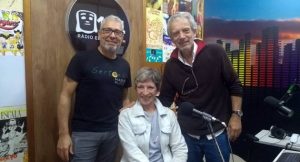 Marta Maria foi a convidada de Gilson e Celito Espíndola no Na Cadeira do DJ desta quarta-feira (6). (Foto: Humberto Marques)