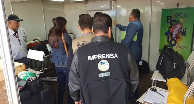 Cerca de 20 profissionais da TVE Cultura e do Portal da Educativa estão em Bonito para as transmissões do Festival de Inverno. (Foto: Mauricio Borges)