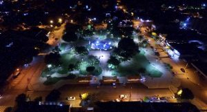 Praça da Liberdade, palco principal do Festival de Inverno de Bonito. (Foto: PMB)