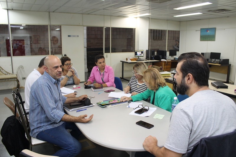 Reunião fechou detalhes sobre a transmissão do festival pelas integrantes da Fertel. (Foto: Pedro Amaral)