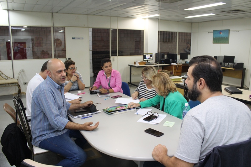 Reunião fechou detalhes sobre a transmissão do festival pelas integrantes da Fertel. (Foto: Pedro Amaral)