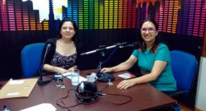 Maria Alice (à direita) falou sobre o show Sertões ao Bom Dia Campo Grande. (Foto: Julia Torrecilha)
