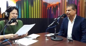 Maristela Cantadori entrevista Nelsinho Trad no Bom Dia Campo Grande sobre o Novembro Azul, campanha de prevenção ao câncer de próstata. (Foto: Arquivo pessoal)