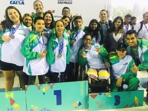 Os atletas da natação deslizaram nas piscinas do CTP e ganharam 22 medalhas. (Foto: Vanessa Ayala/Fundesporte)