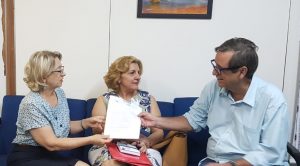 Tânia, Iracema e Bosco, em reunião na qual discutiram detalhes de campanha. (Foto: Pedro Amaral)