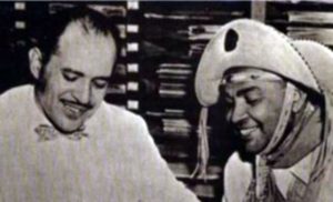 Teixeira, o Dr. Baião, e Luiz Gonzaga, o Rei do Baião, protagonista de Os Donos da Música desta sexta-feira. (Foto: Reprodução)