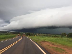 Eldorado, no Sul do Estado, também deve enfrentar tempo fechado. (Foto: Coclimet/O Eldoradense/Reprodução)