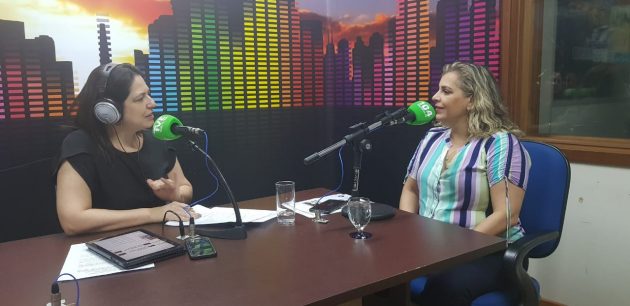 Ana Paula Batistuti (à direita), presidente do ICF-MS, em entrevista a Maristela Cantadori no Bom Dia Campo Grande. (Foto: Pedro Amaral/Fertel)