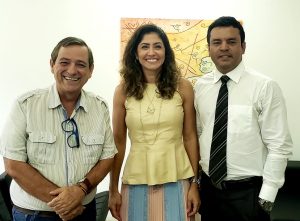 Bosco Martins, procuradora-geral do Estado Fabíola Marquetti e Danilo Magalhães. (Foto: Arquivo pessoal)
