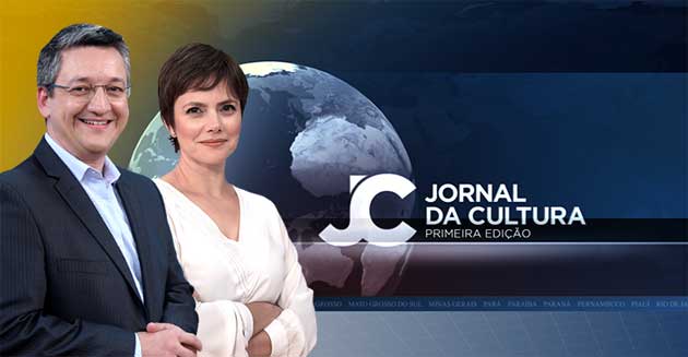 Aldo Quiroga e Ana Paula Couto comandam o Jornal da Cultura 1ª Edição. (Imagem: TV Cultura/Divulgação)