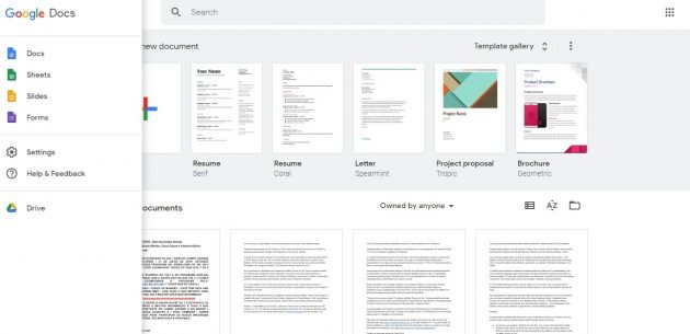 Google Docs abre possibilidade para edição de documentos online gratuitamente. (Imagem: Reprodução)