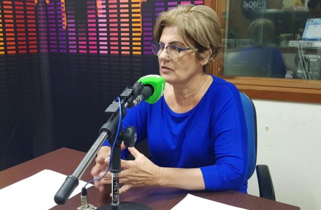 Coordenadora de Vigilância em Saúde da Sesau destaca que vacina contra o HPV é segura e ajuda na prevenção contra diferentes tipos de câncer. (Foto: Pedro Amaral/Fertel)