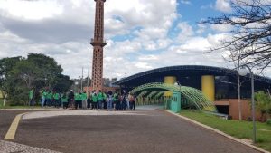 Torre da TVE, uma das maiores em alvenaria da América Latina, é uma das atrações turísticas de Campo Grande. (Foto: Arquivo)