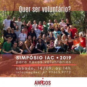 Instituto Amigos do Coração realizará simpósio neste fim de semana para reunir novos voluntários. (Imagem: Divulgação)