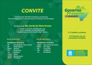 Governo Presente realizará sua segunda edição no Centro-Norte. (Imagem: Reprodução)