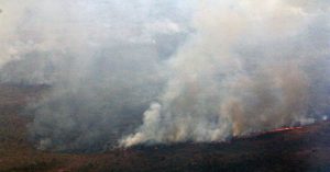 Incêndio em região do Pantanal; Governo de MS determinou criação de Sala de Situação Integrada para planejar ações contra queimadas. (Foto: Subcom/Arquivo)