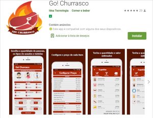 Go! Churrasco é uma das opções gratuitas para ajudar na organização do churrasco. (Imagem: Reprodução)