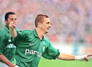 Galeano foi ídolo no Palmeiras, onde atuou por 474 partidas e conquistou a Libertadores de 1999. (Foto: TV Cultura/Reprodução)