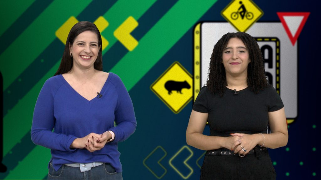 Apresentadoras do Tá Na Rua